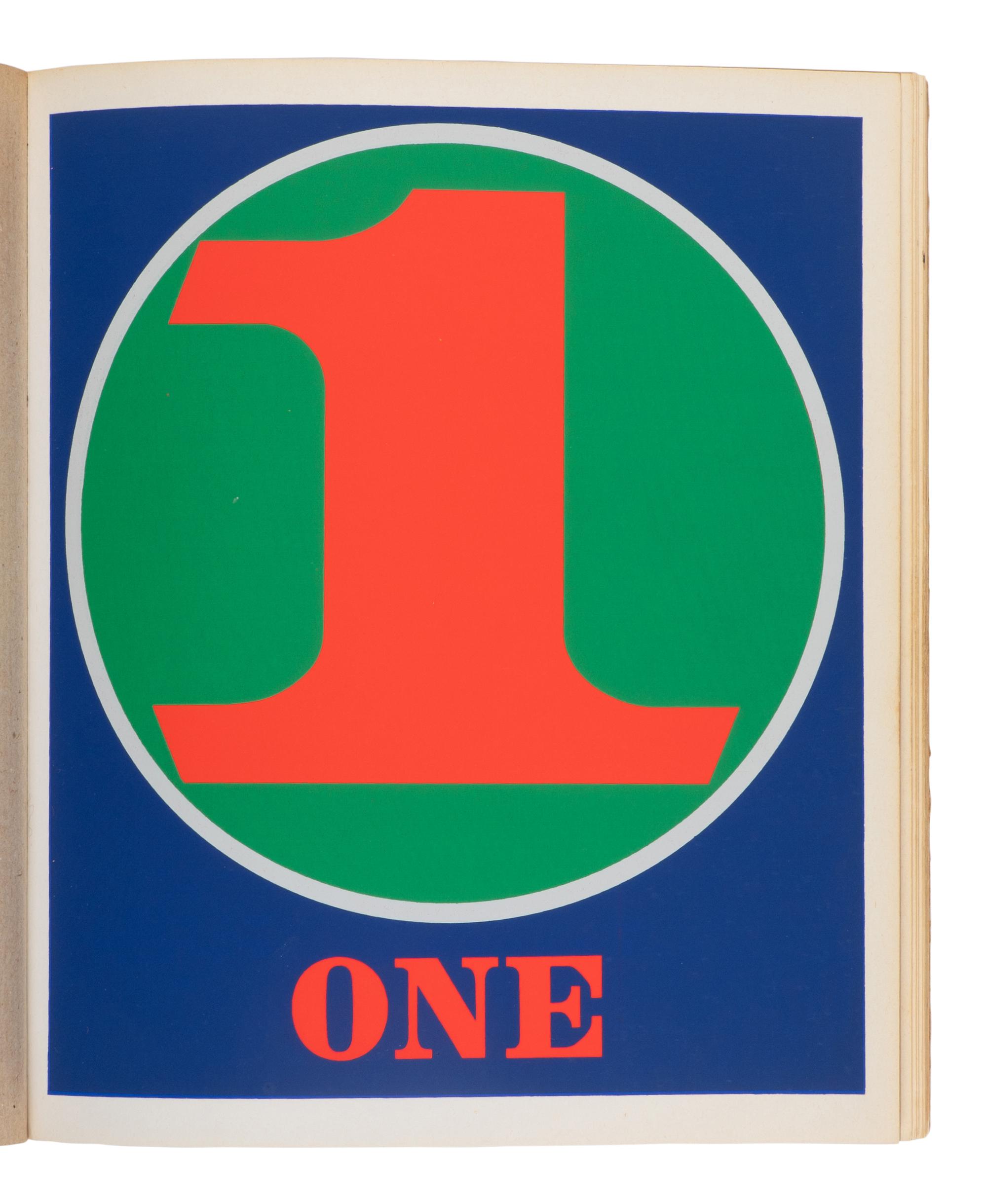 [ARTIST BOOK]. INDIANA, Robert (1928-2018) and Robert CREELEY (1926-2005). Numbers . Stuttgart and Dusseldorf: Edition Domberger and Galerie Schmela, 1968.