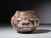Zuni Polychrome Pottery Jar