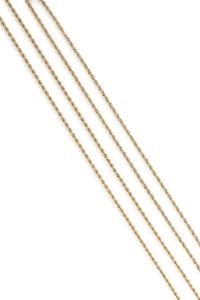 PAIR OF YELLOW GOLD CHAINS