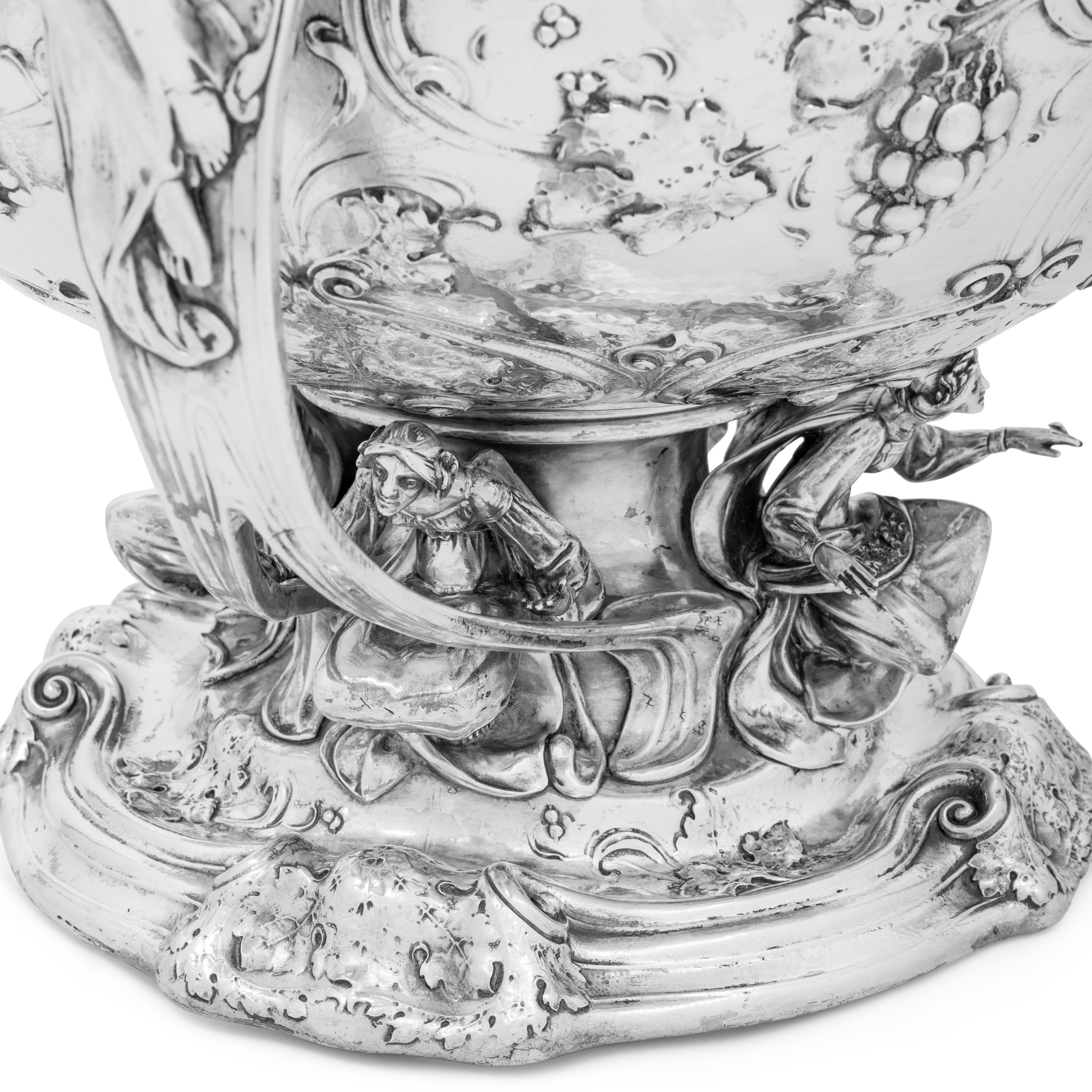 A Large Martelé Silver Punch Bowl Made for the 1904 Louisiana Purchase Exposition in St. Louis