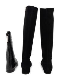 Three Pairs of Unworn Black Designer Boots: Two Manolo Blahnik, One Christian Louboutin