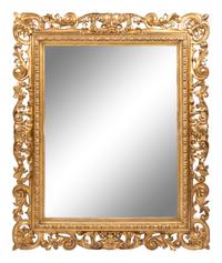 An Italian Baroque Style Giltwood Mirror