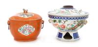 Two Porcelain Vessels Height of taller 7 1/4 inches. — 19TH-20TH CENTURY