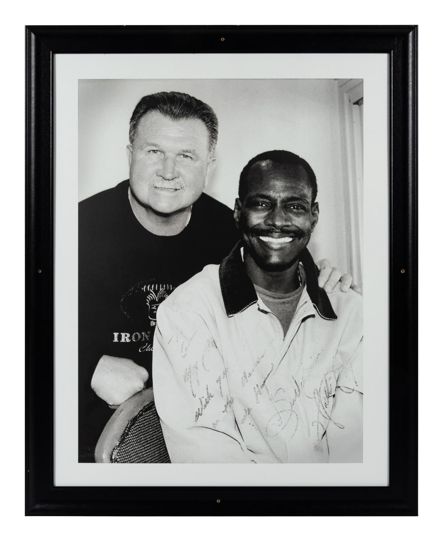 A Walter Payton Jersey Presentation Formerly Displayed at Mike Ditka’s Restaurant