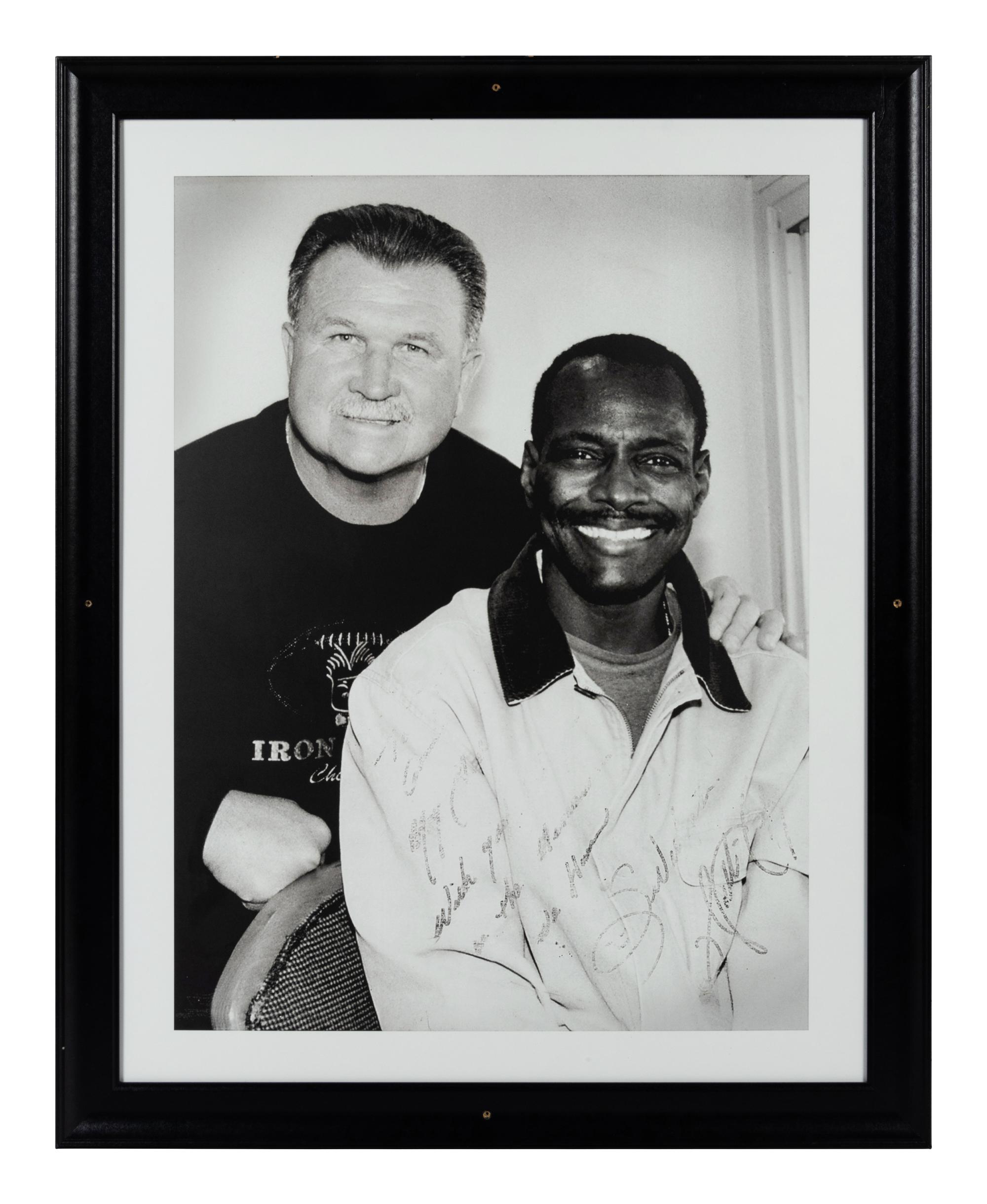 A Walter Payton Jersey Presentation Formerly Displayed at Mike Ditka’s Restaurant