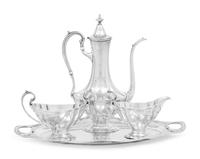 An American Silver Four-Piece Coffee Service