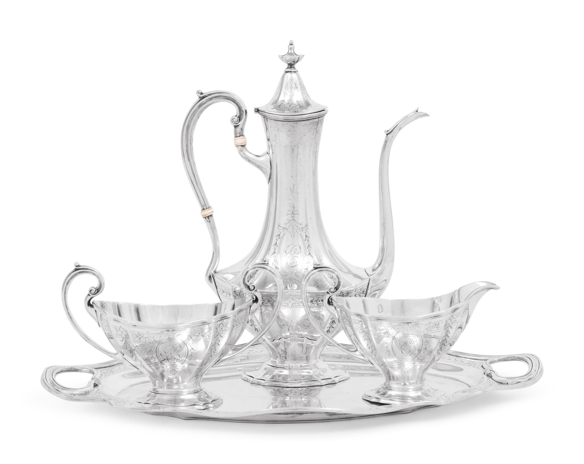 An American Silver Four-Piece Coffee Service