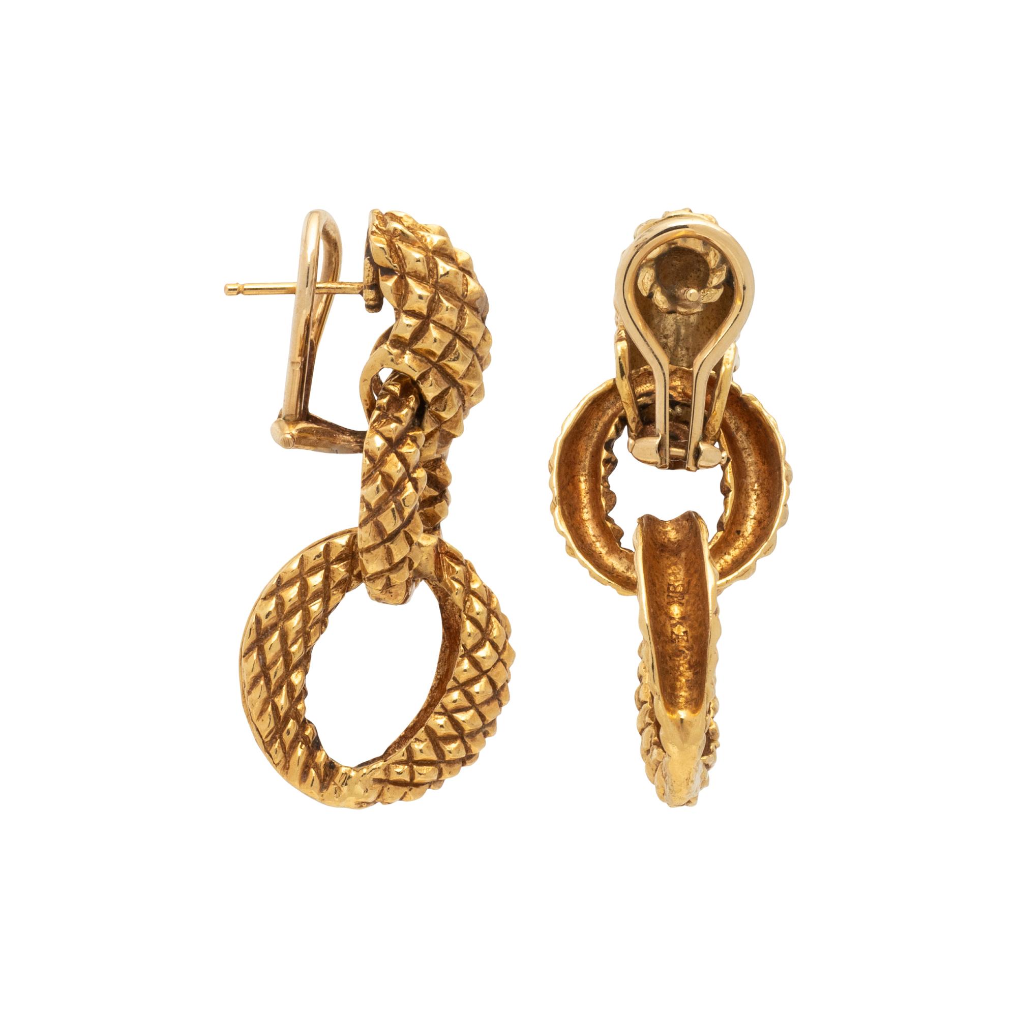YELLOW GOLD EARRINGS
