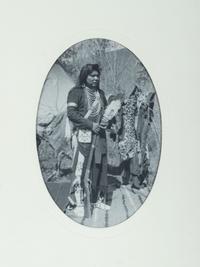 [NATIVE AMERICANS]. A group of photographs and prints of Native American subjects, highlighted by cabinet card of Oglala Lakota Chief Low Dog.