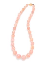 ROSE QUARTZ BEAD NECKLACE