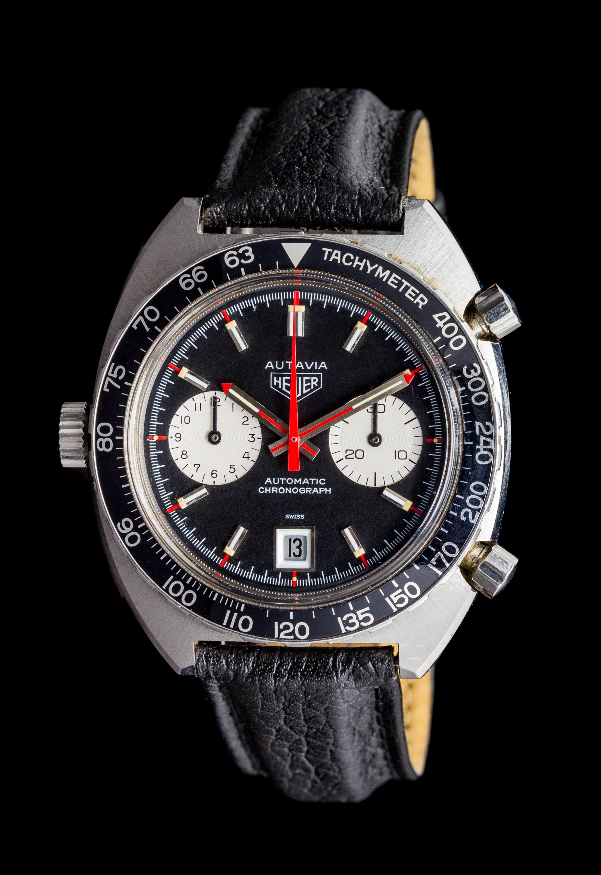 A Stainless Steel Chronograph "Autavia" Wristwatch, Autavia Heuer,