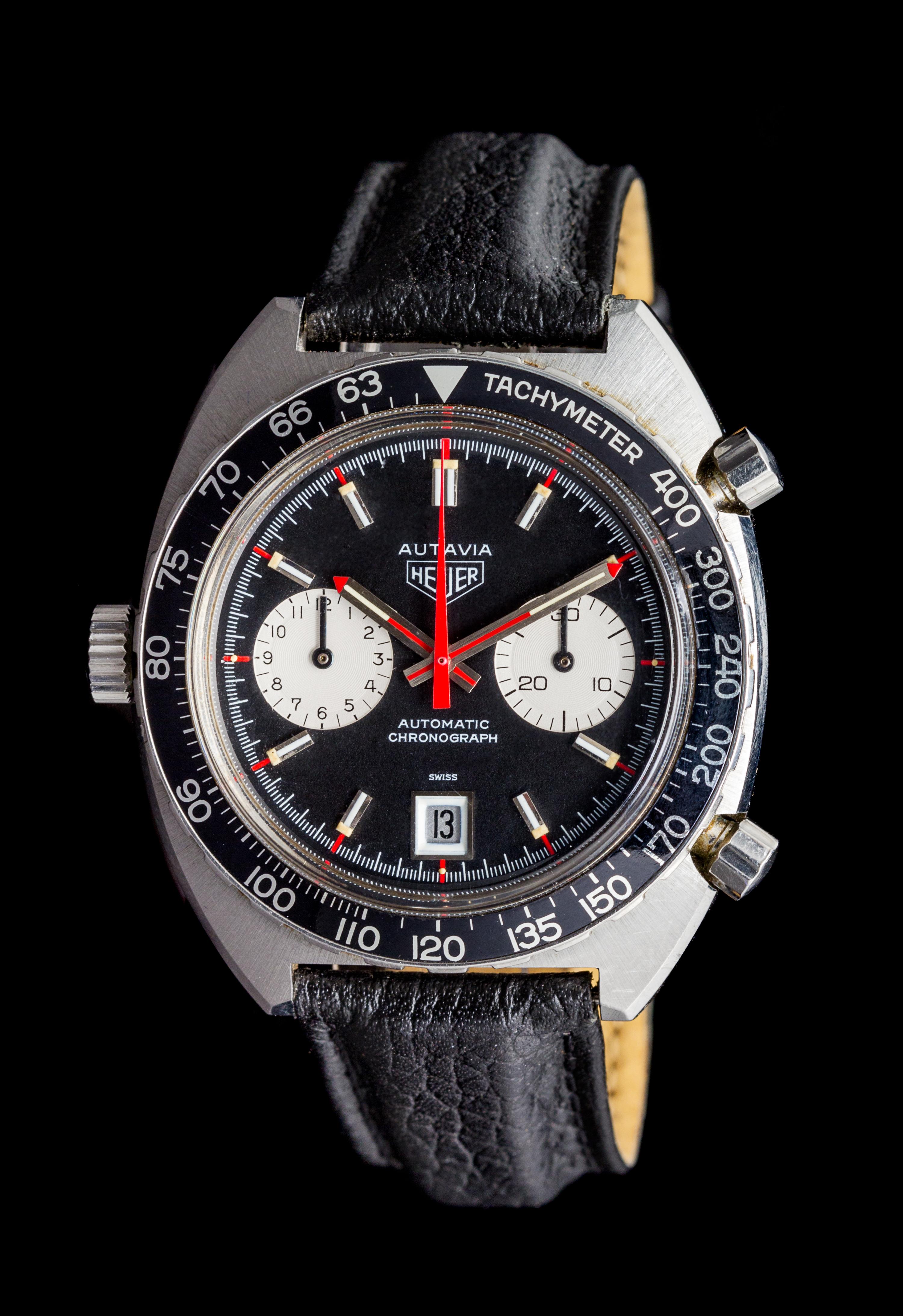 A Stainless Steel Chronograph "Autavia" Wristwatch, Autavia Heuer,
