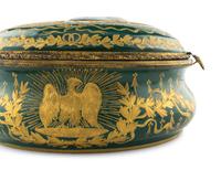 A Sèvres Style Porcelain Napoleonic Table Casket