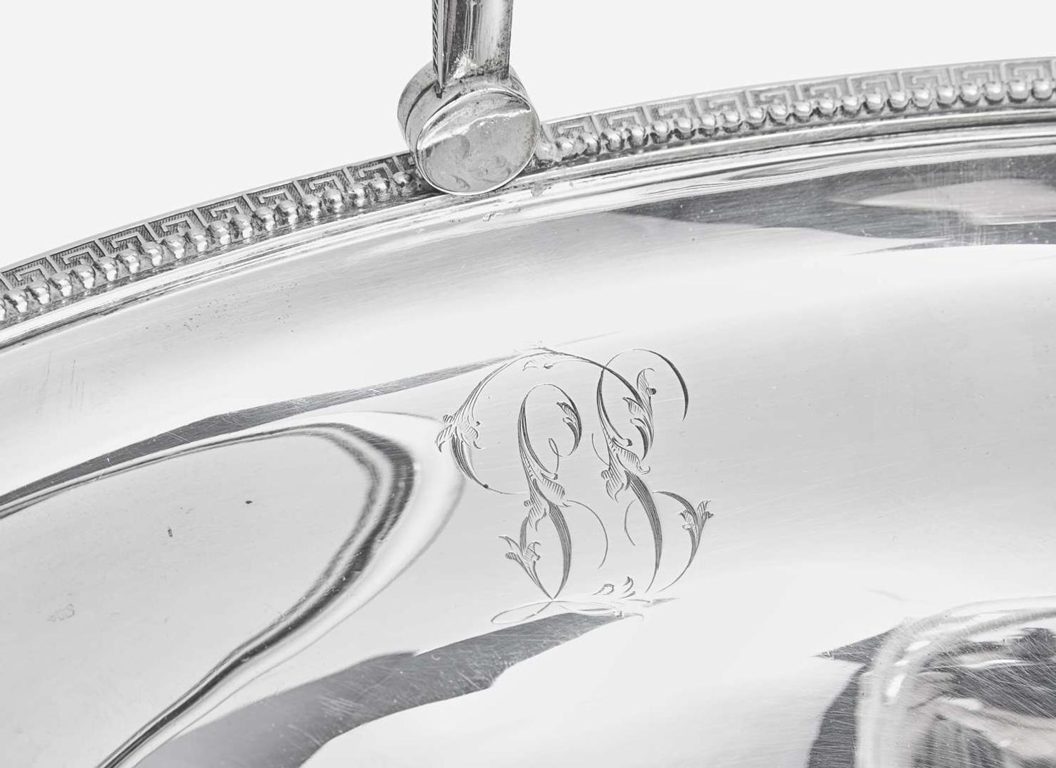 An assembled group of seven sterling silver tablewares, Tiffany & Co., New York, NY, dates ranging 1854-1891