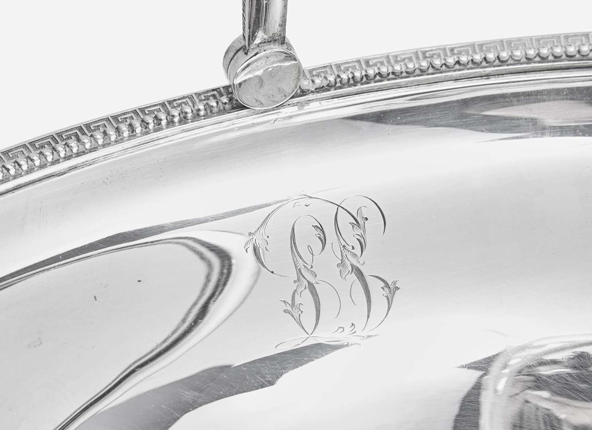 An assembled group of seven sterling silver tablewares, Tiffany & Co., New York, NY, dates ranging 1854-1891