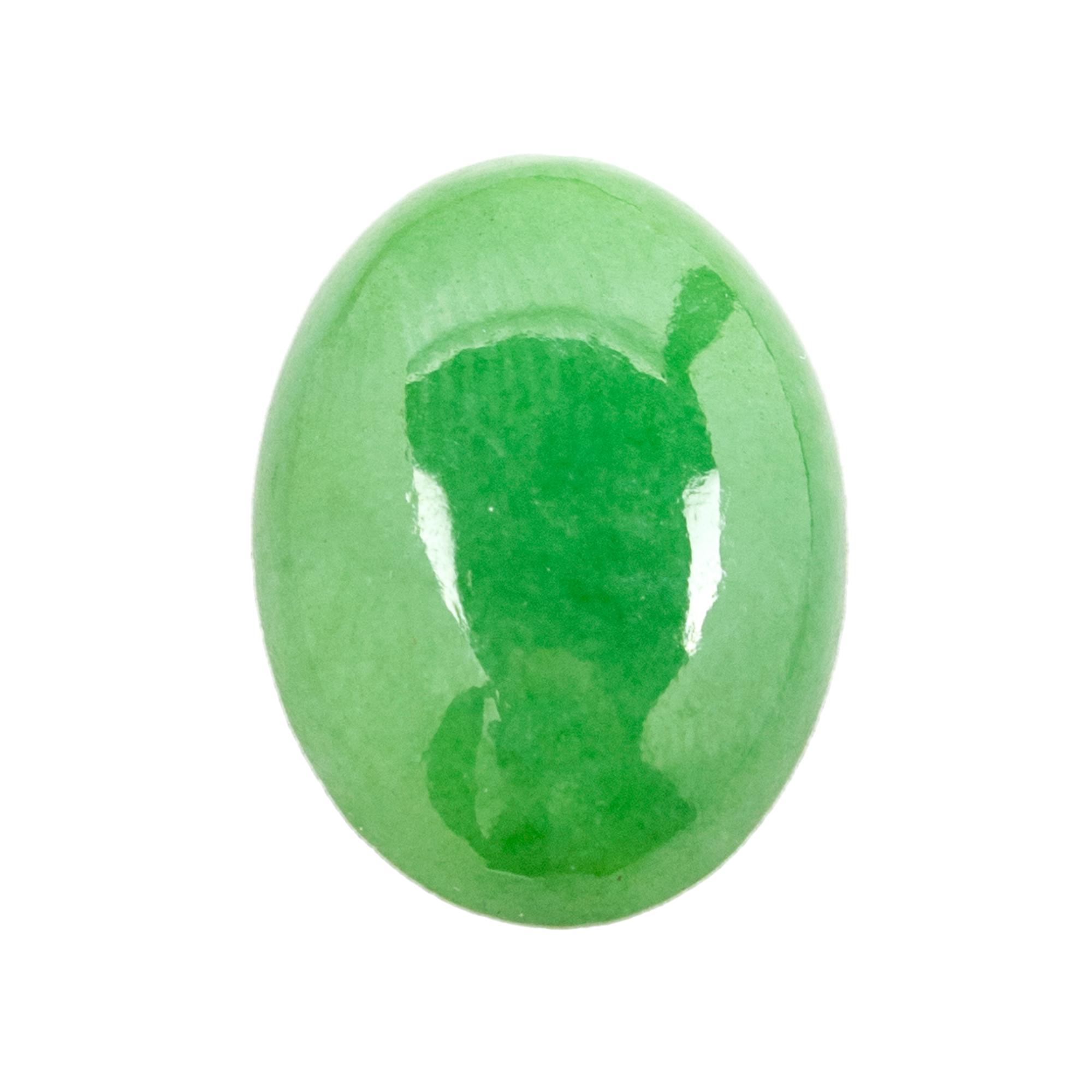 19 Chinese Apple Green Jadeite Cabochons
