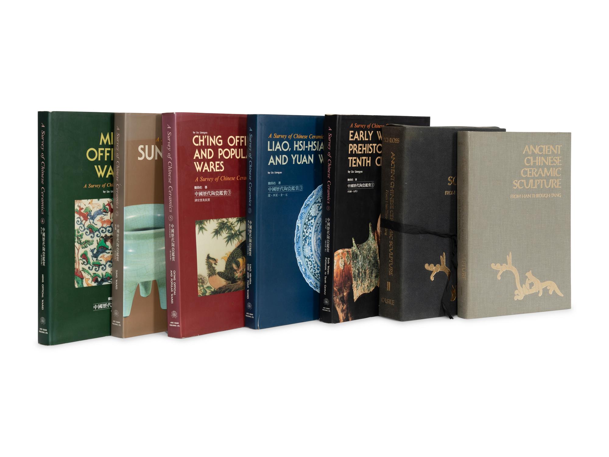 A Group of Seven Books on Chinese Scultpure and Ceramics