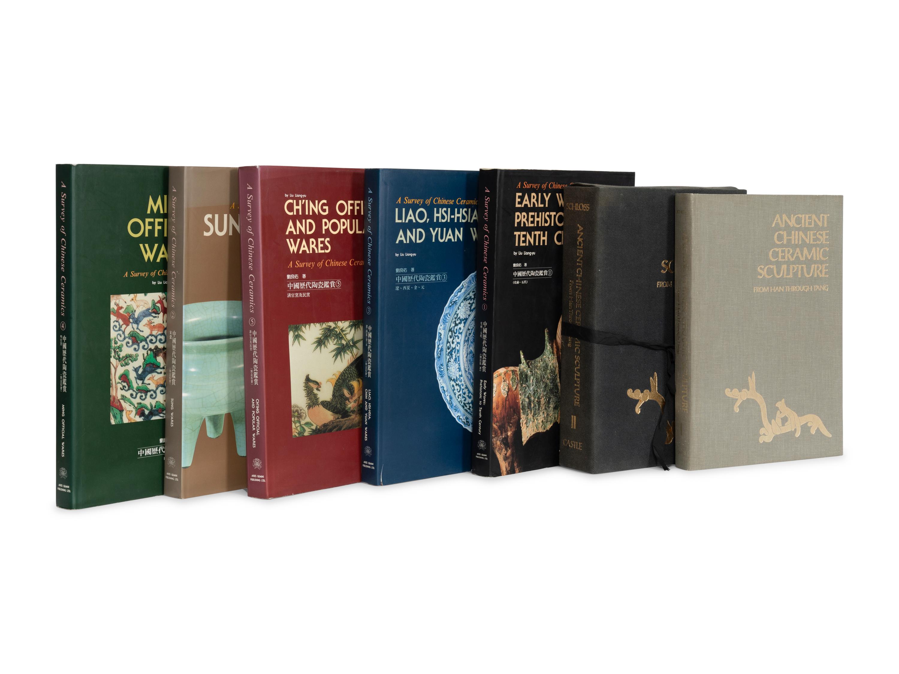 A Group of Seven Books on Chinese Scultpure and Ceramics