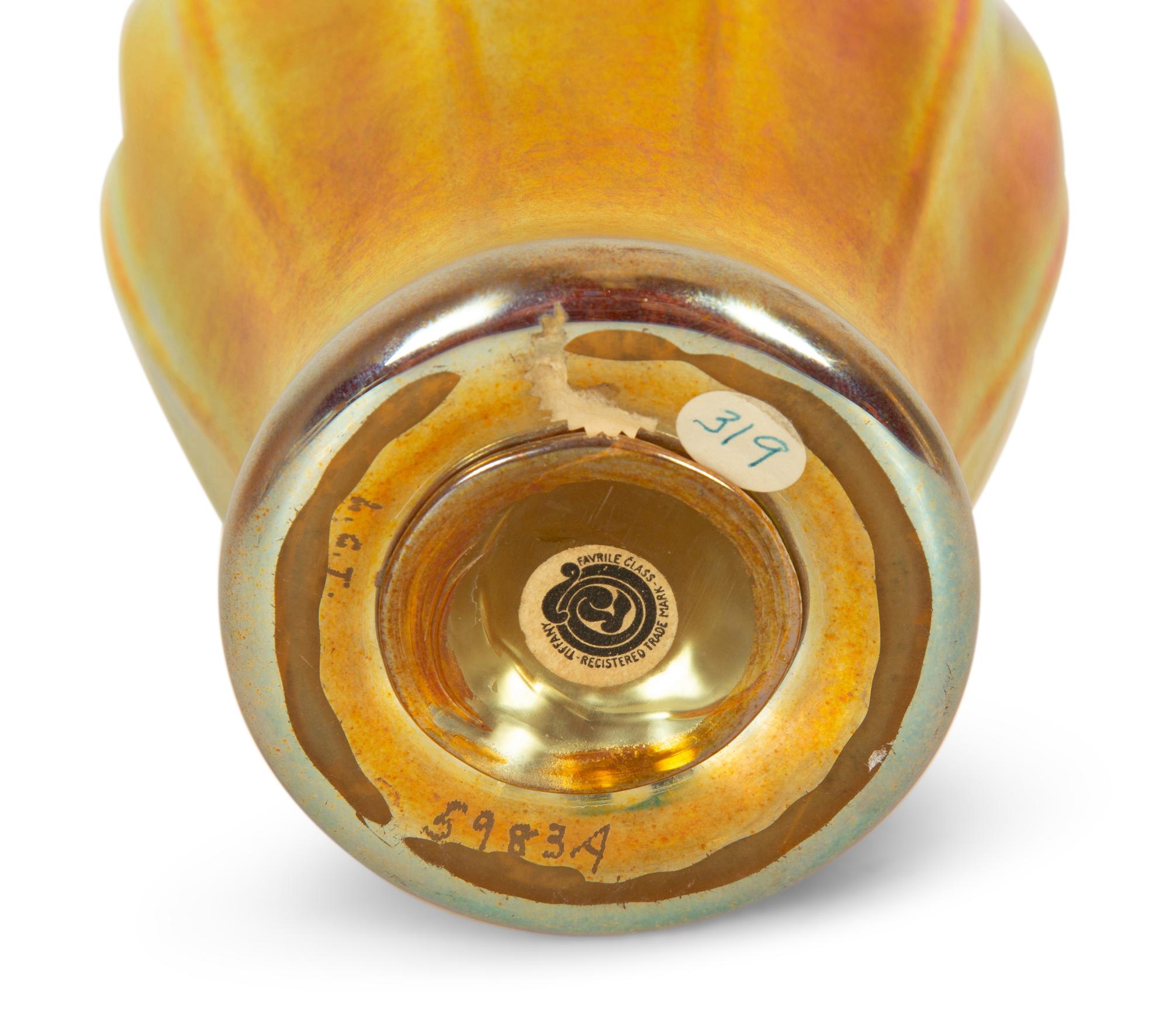 A Tiffany Studios Favrile Glass Vase — Early 20th Century