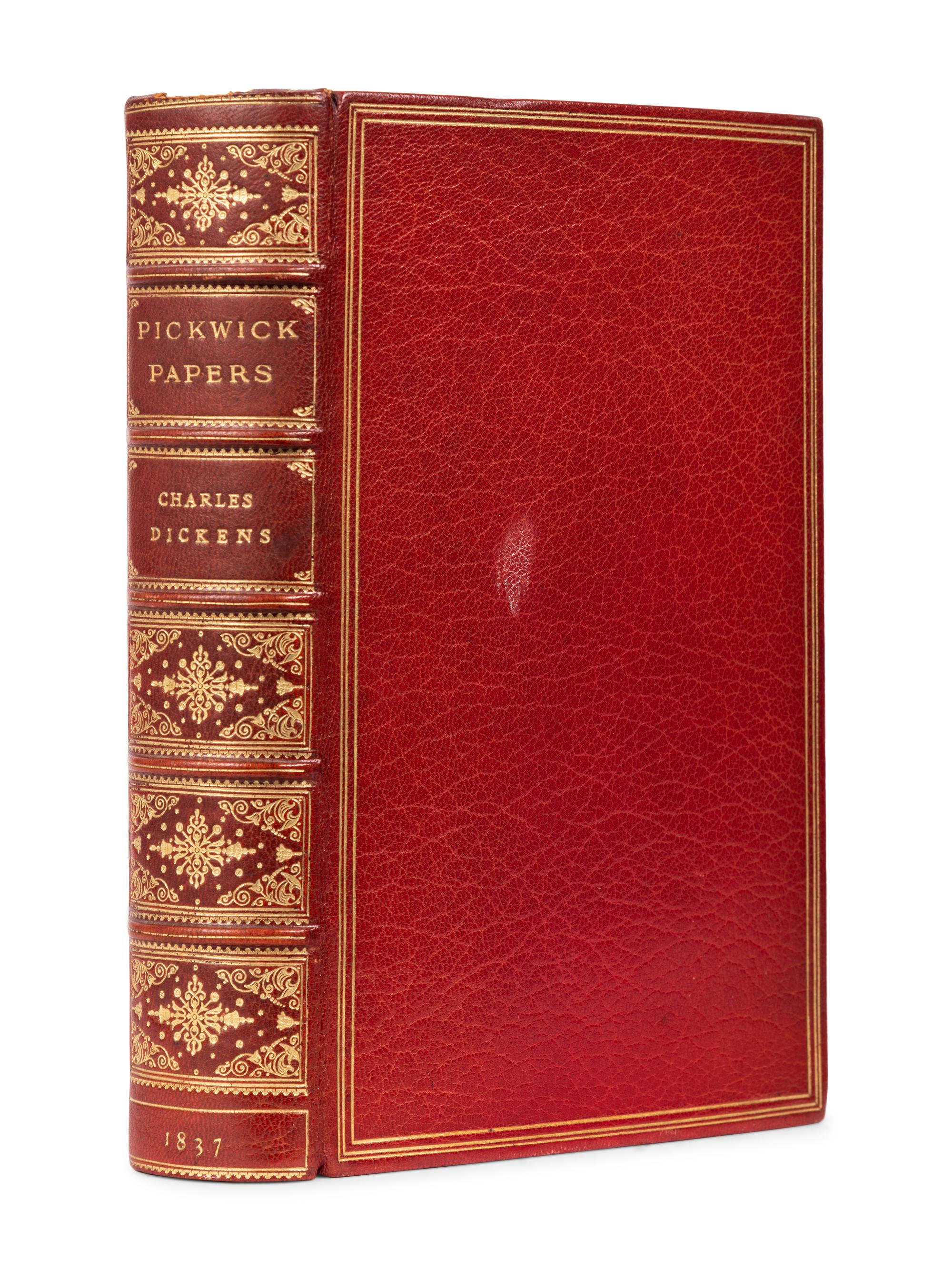 DICKENS, Charles (1812-1870). The Posthumous Papers of the Pickwick Club . London: Chapman and Hall, 1837.