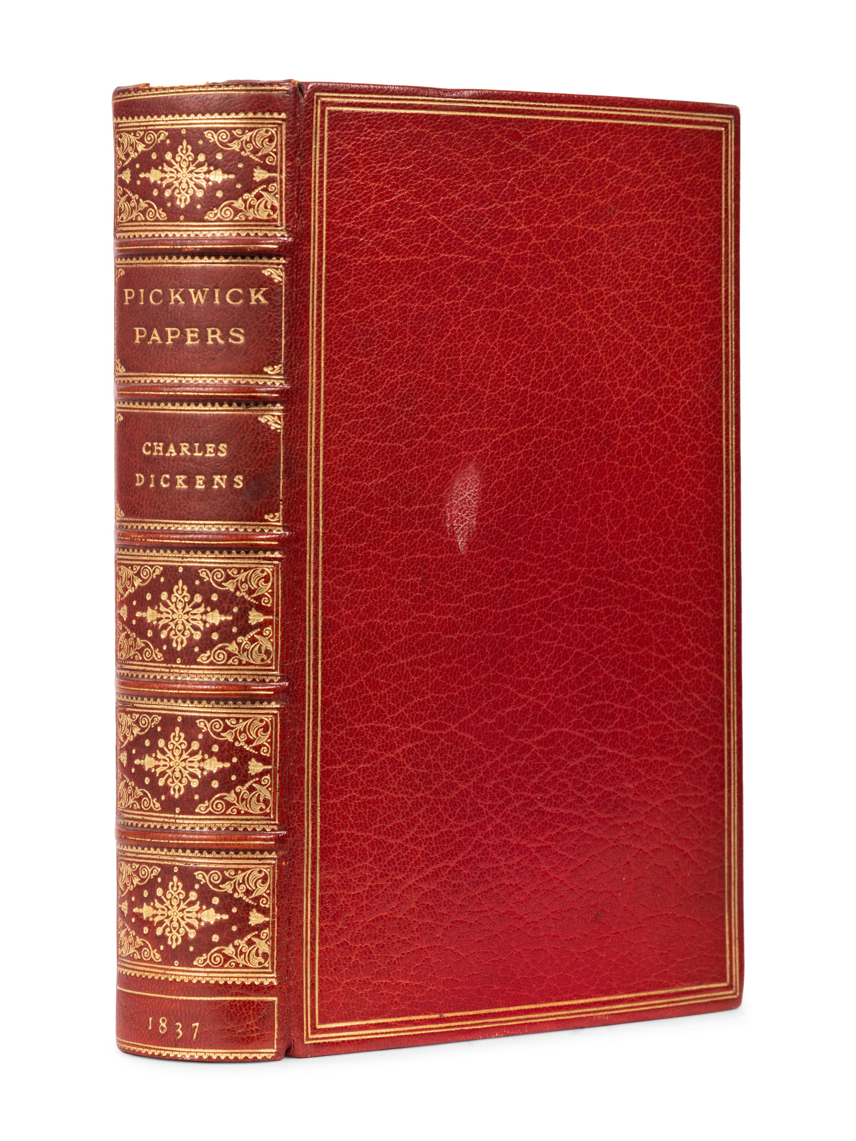 DICKENS, Charles (1812-1870). The Posthumous Papers of the Pickwick Club . London: Chapman and Hall, 1837.