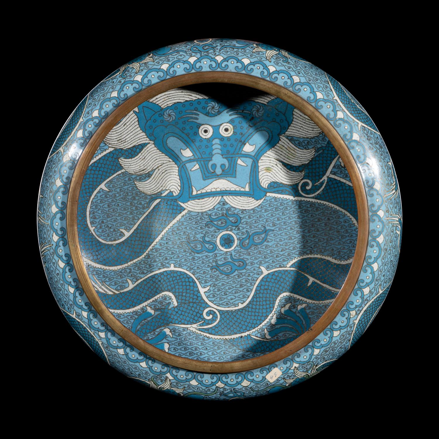 Three Japanese Cloisonne Enamel Articles