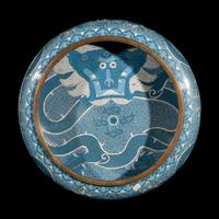 Three Japanese Cloisonne Enamel Articles