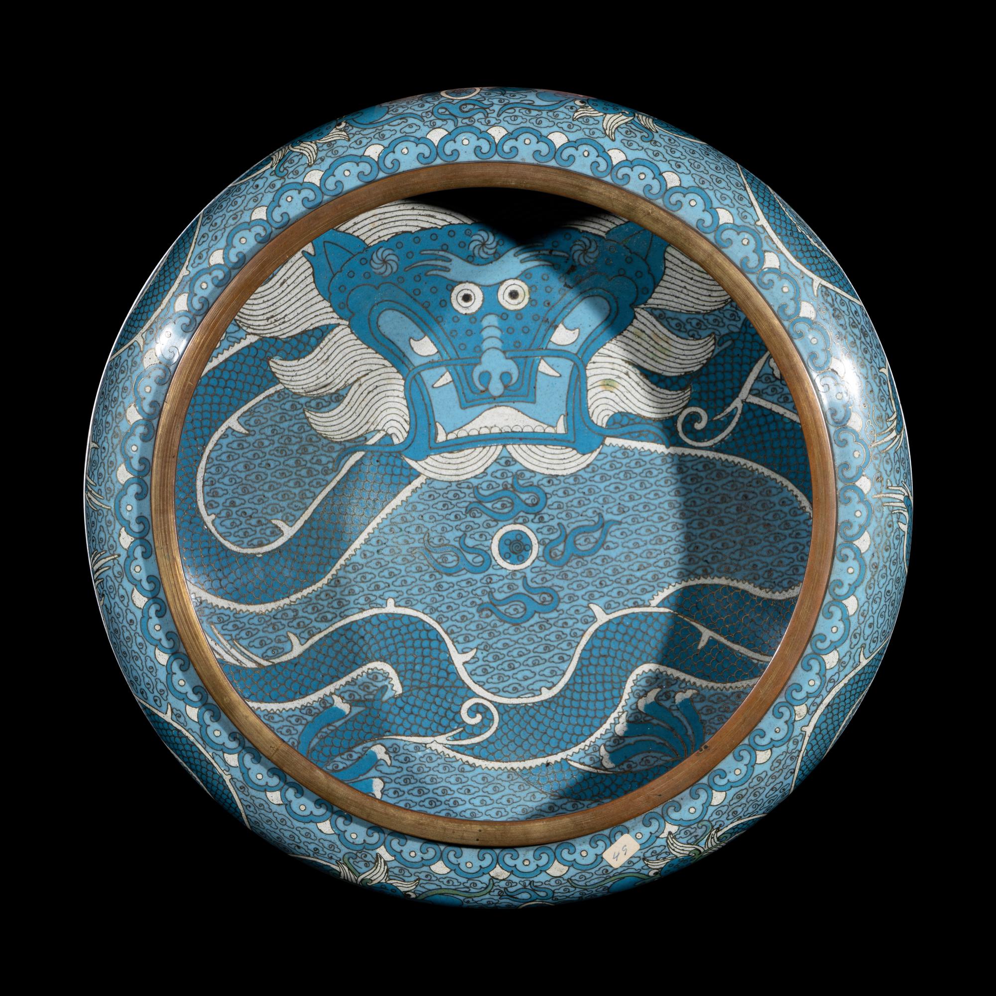 Three Japanese Cloisonne Enamel Articles
