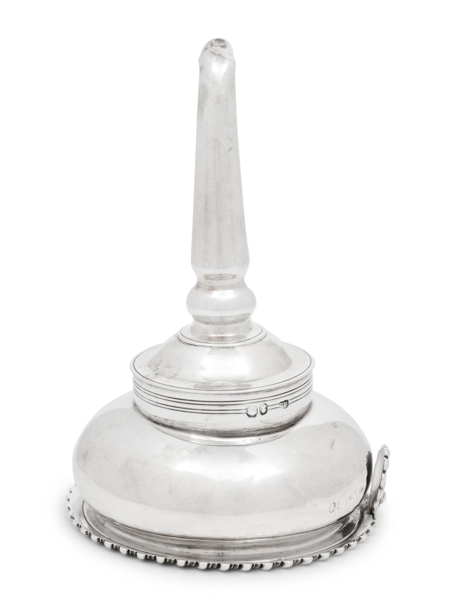 A George III Silver Wine Funnel