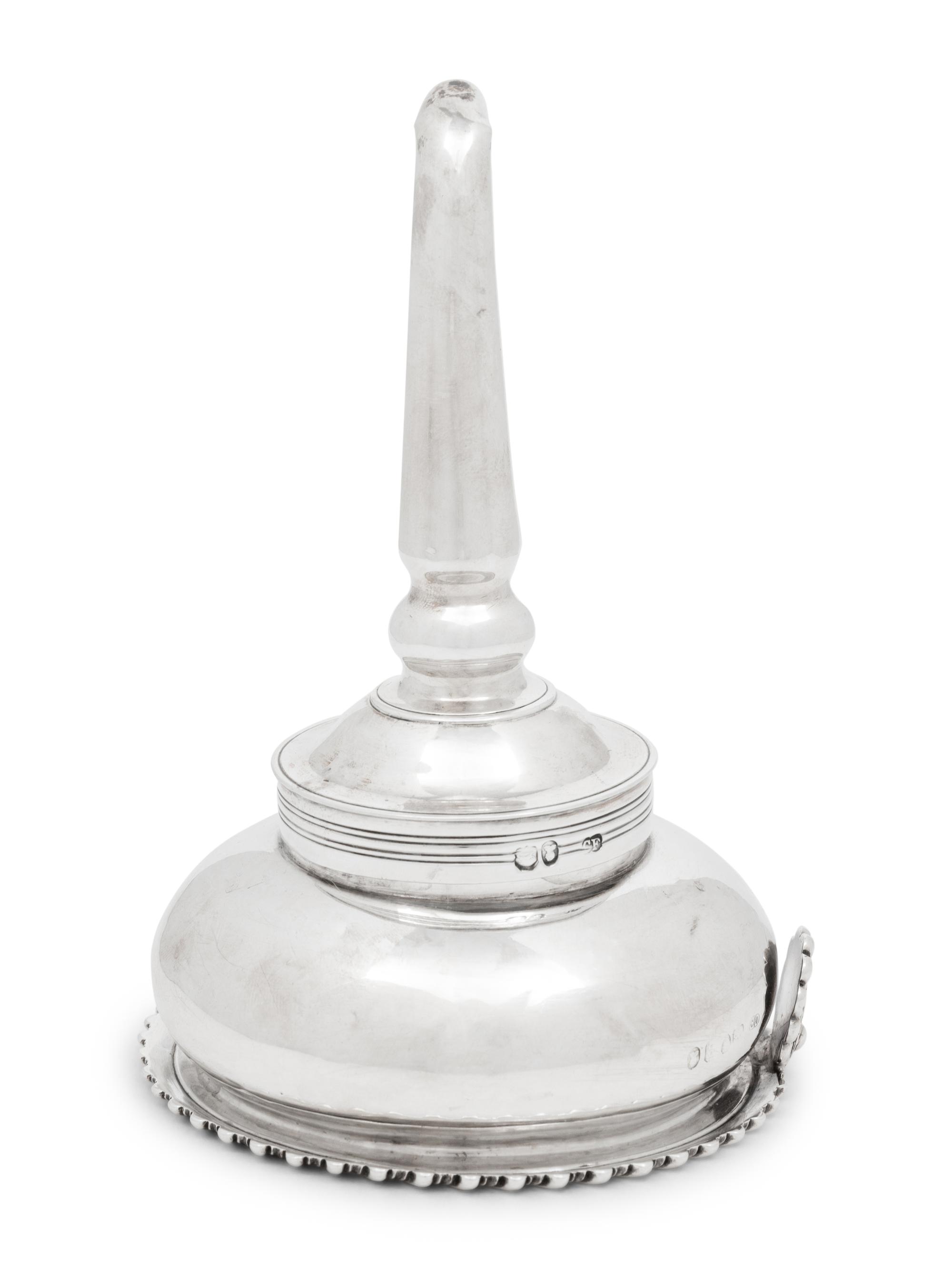 A George III Silver Wine Funnel