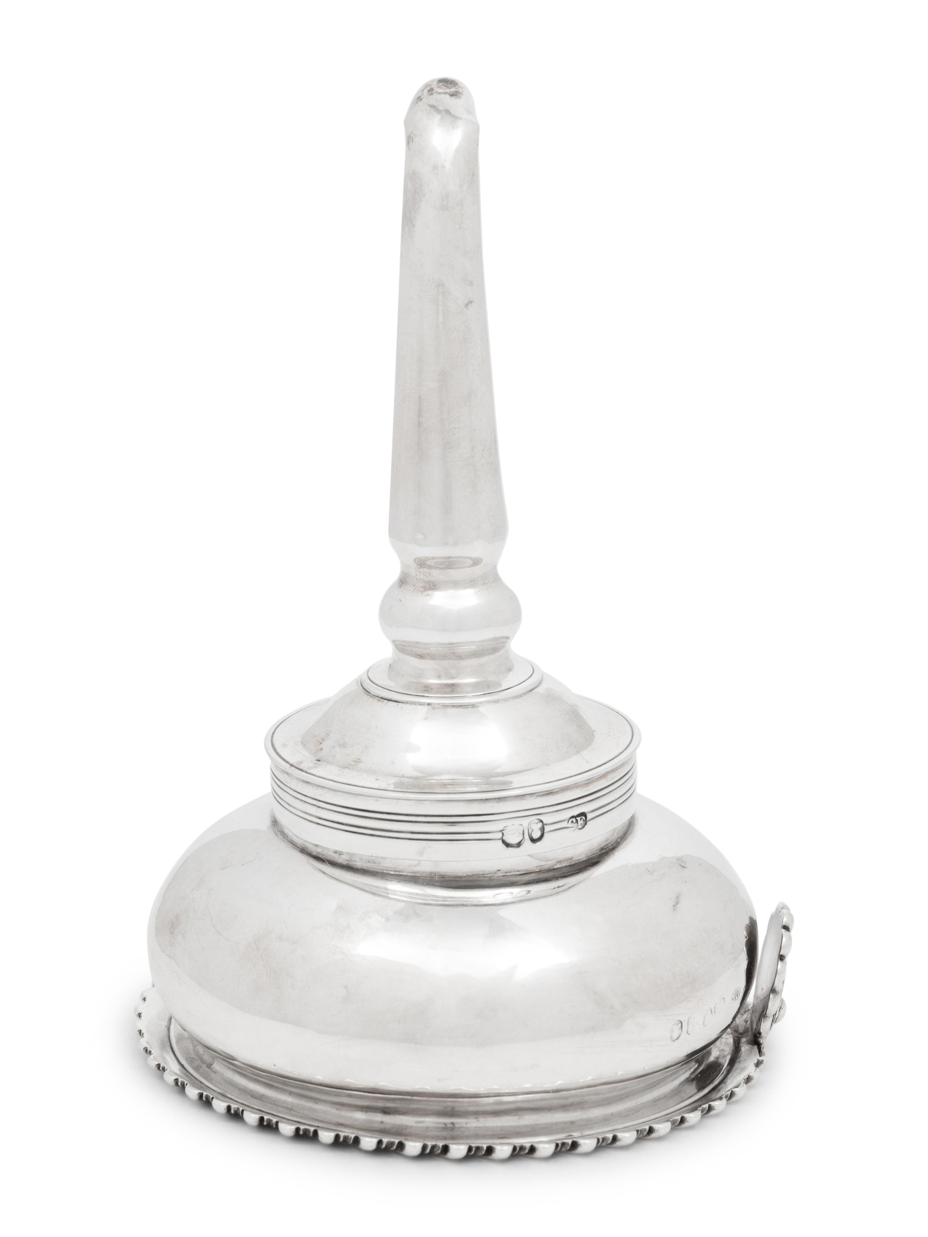 A George III Silver Wine Funnel