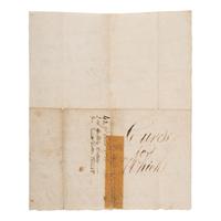 [Witchcraft]. Manuscript document ("Cure for Witchcraft"), n.p., n.d. [ca 17th century?].