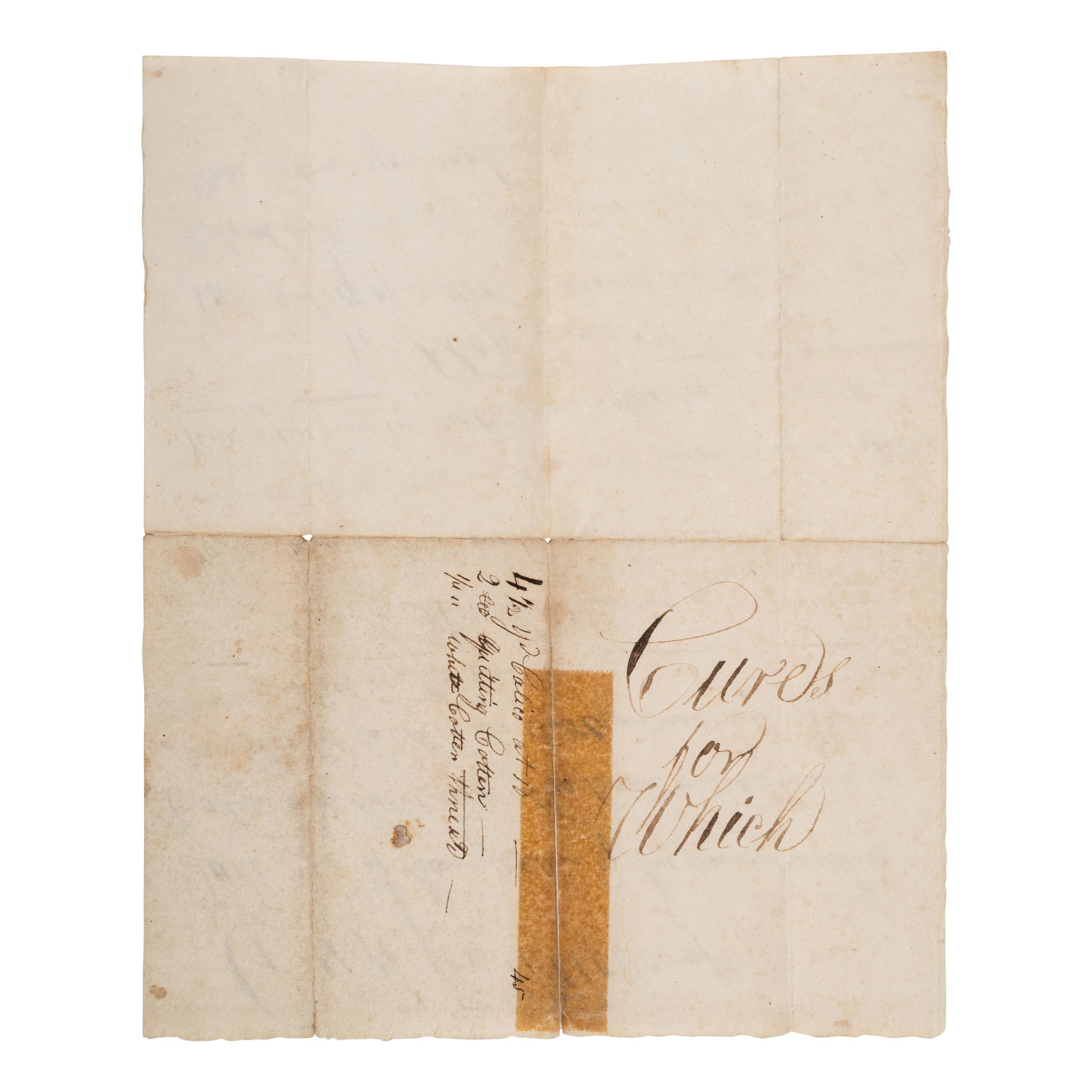 [Witchcraft]. Manuscript document ("Cure for Witchcraft"), n.p., n.d. [ca 17th century?].