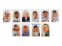 A Collection of 296 Perez-Steele Hall of Fame Postcards (1st-15th Series) Including 94 Signed,