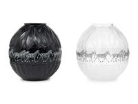 Two Lalique Tanzania Vases