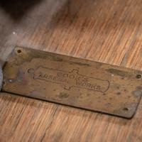 Cook's Arsenal Works Cast Iron Mortar with Wood Block Mount