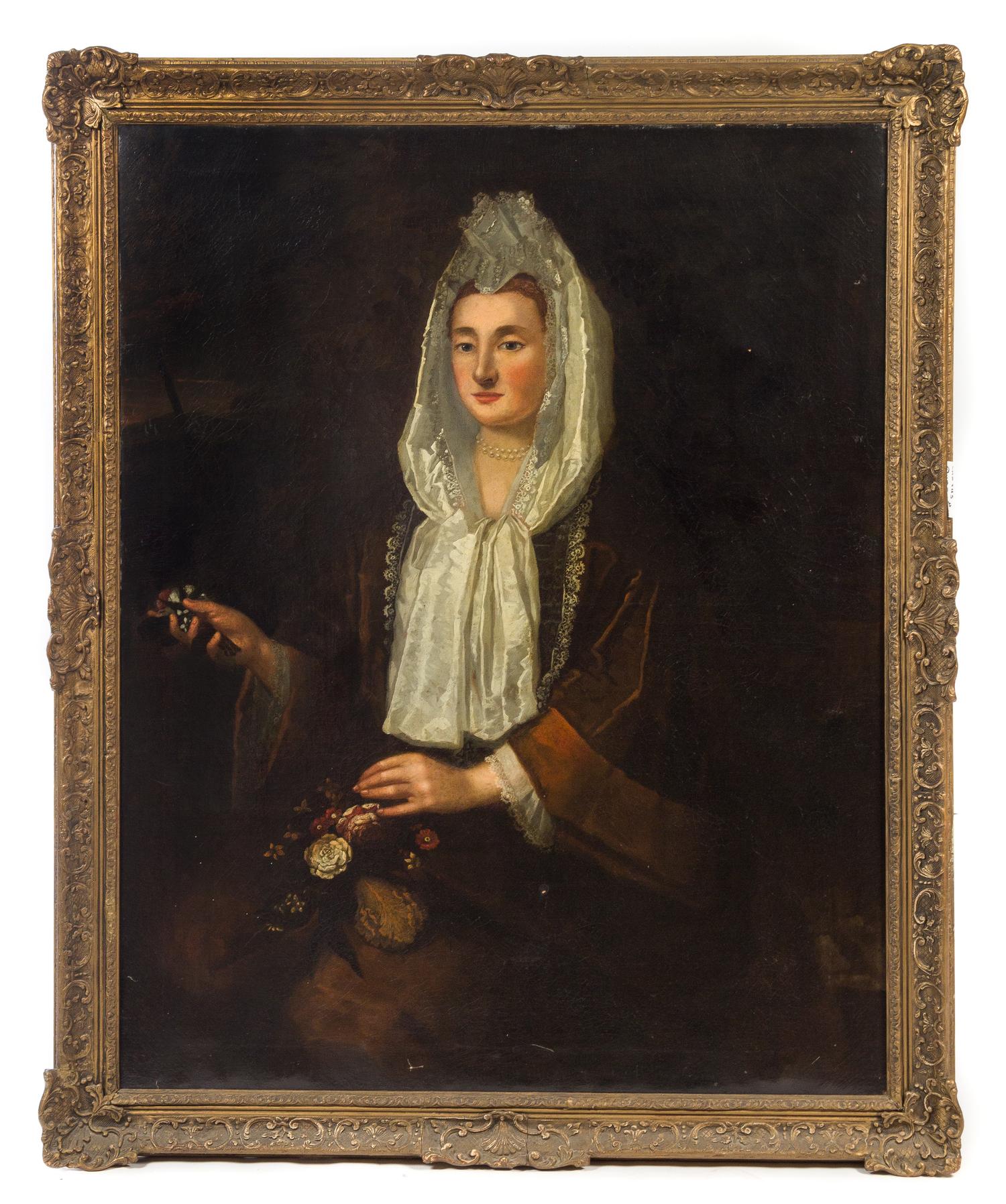 Artist Unknown, (18th/19th century), Portrait of a Lady in Lace
