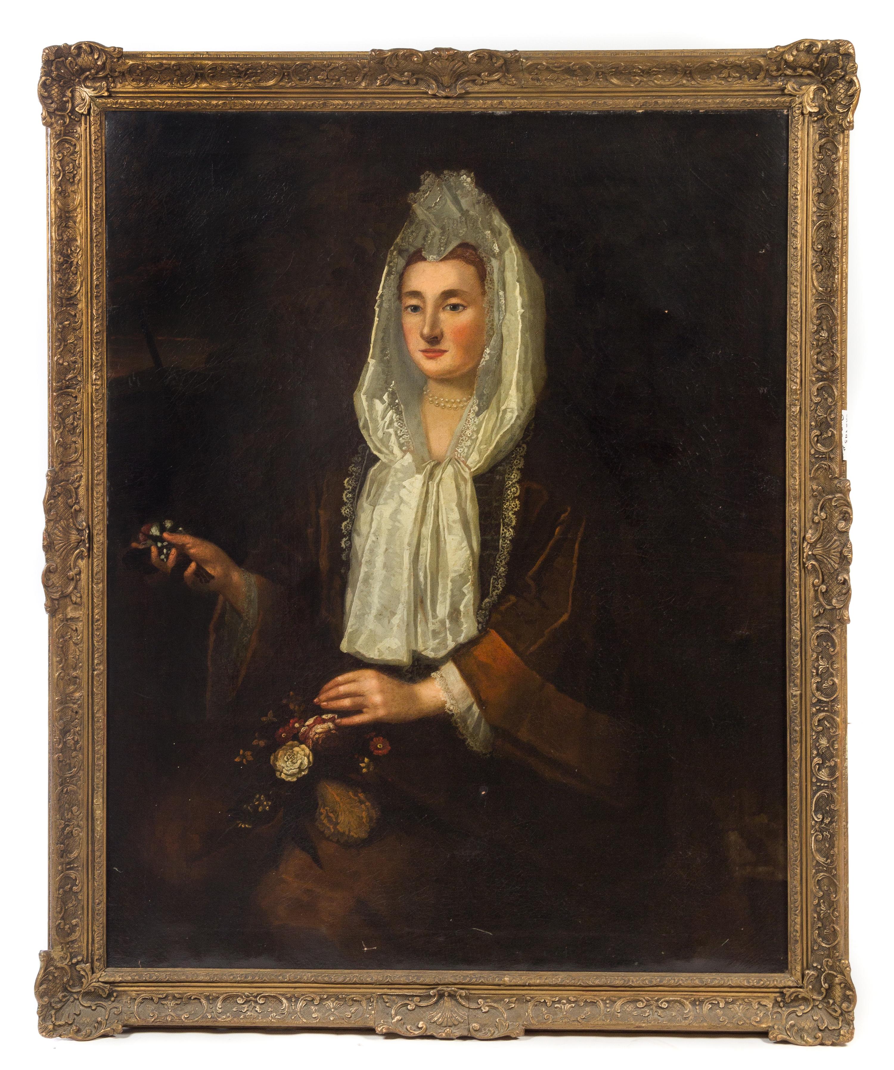 Artist Unknown, (18th/19th century), Portrait of a Lady in Lace