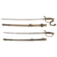 Two Ames Presentation Swords to Lt. Henry Ward (Capt.) 57th Mass Infantry WIA at Antietam, Spotsylvania & Petersburg, POW Petersburg & Post-War General