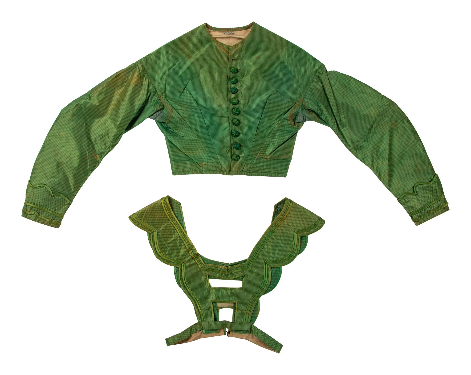 Two Silk Evening Bodices, 1860s