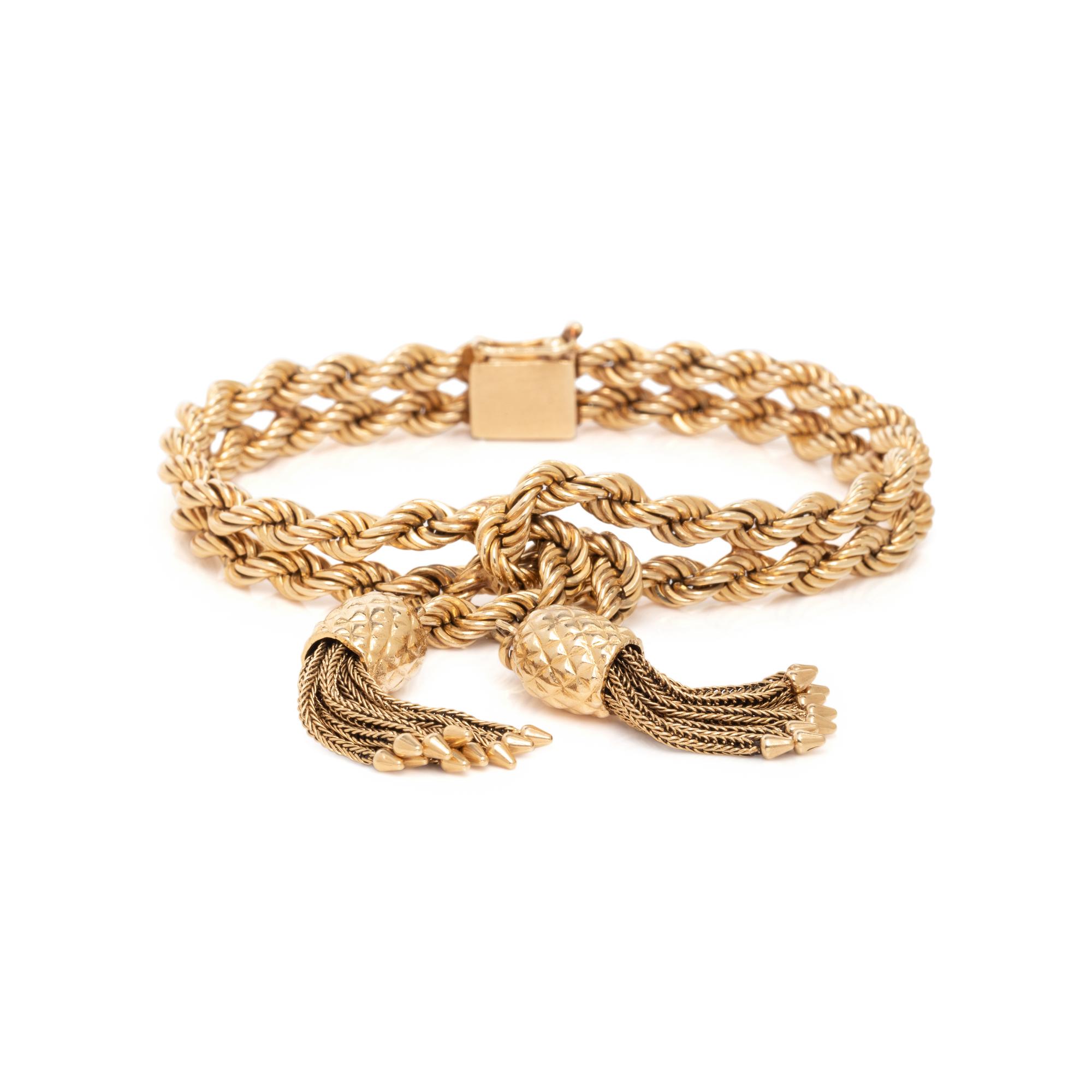 TIFFANY & CO., YELLOW GOLD BRACELET