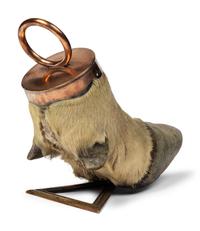 A Taxidermy Elk Hoof Door Stop