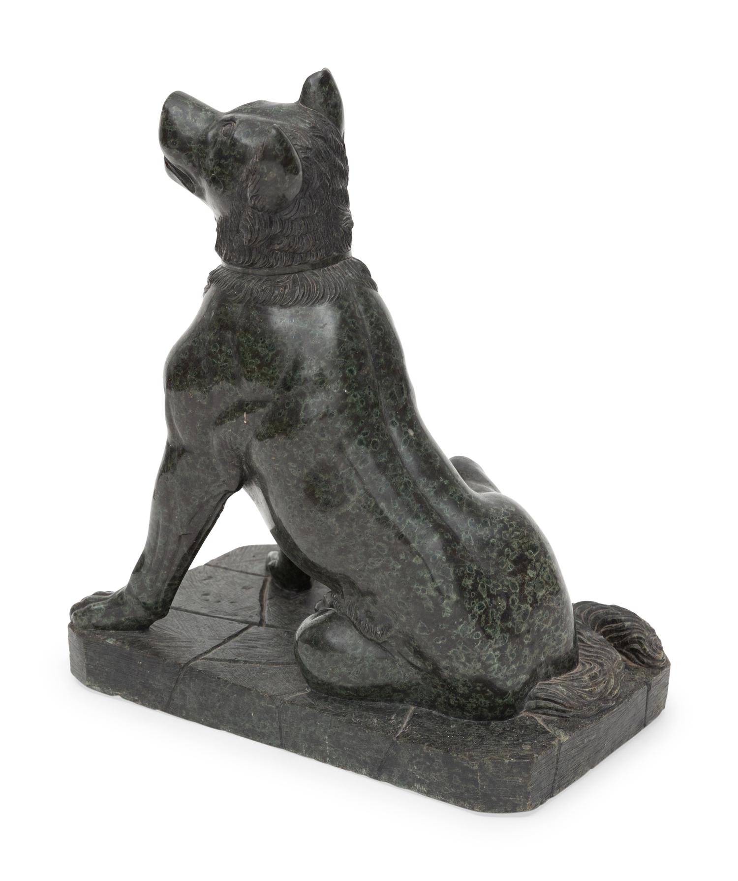 A Grand Tour Marble Sculpture After The Dog of Alcibiades