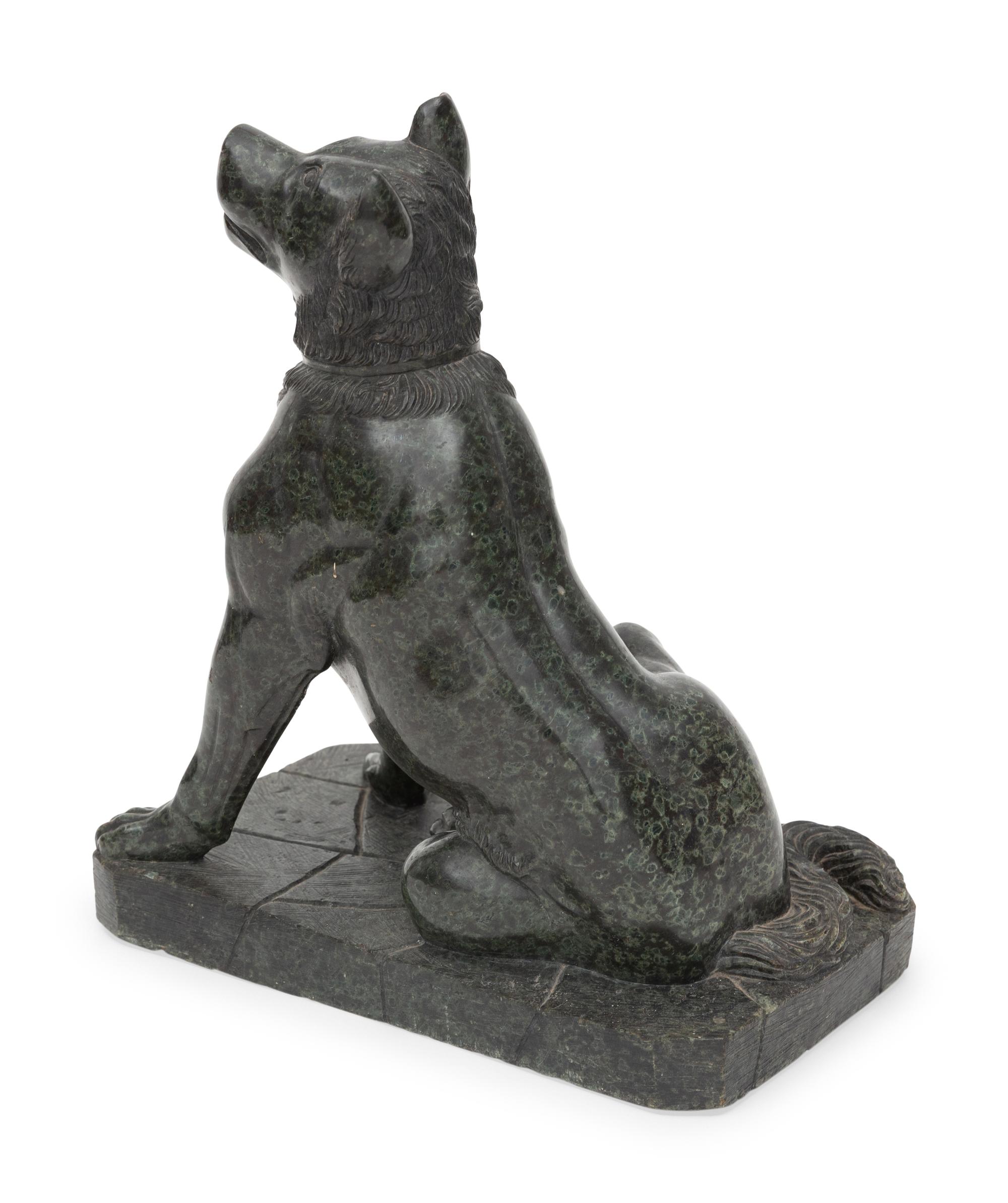 A Grand Tour Marble Sculpture After The Dog of Alcibiades