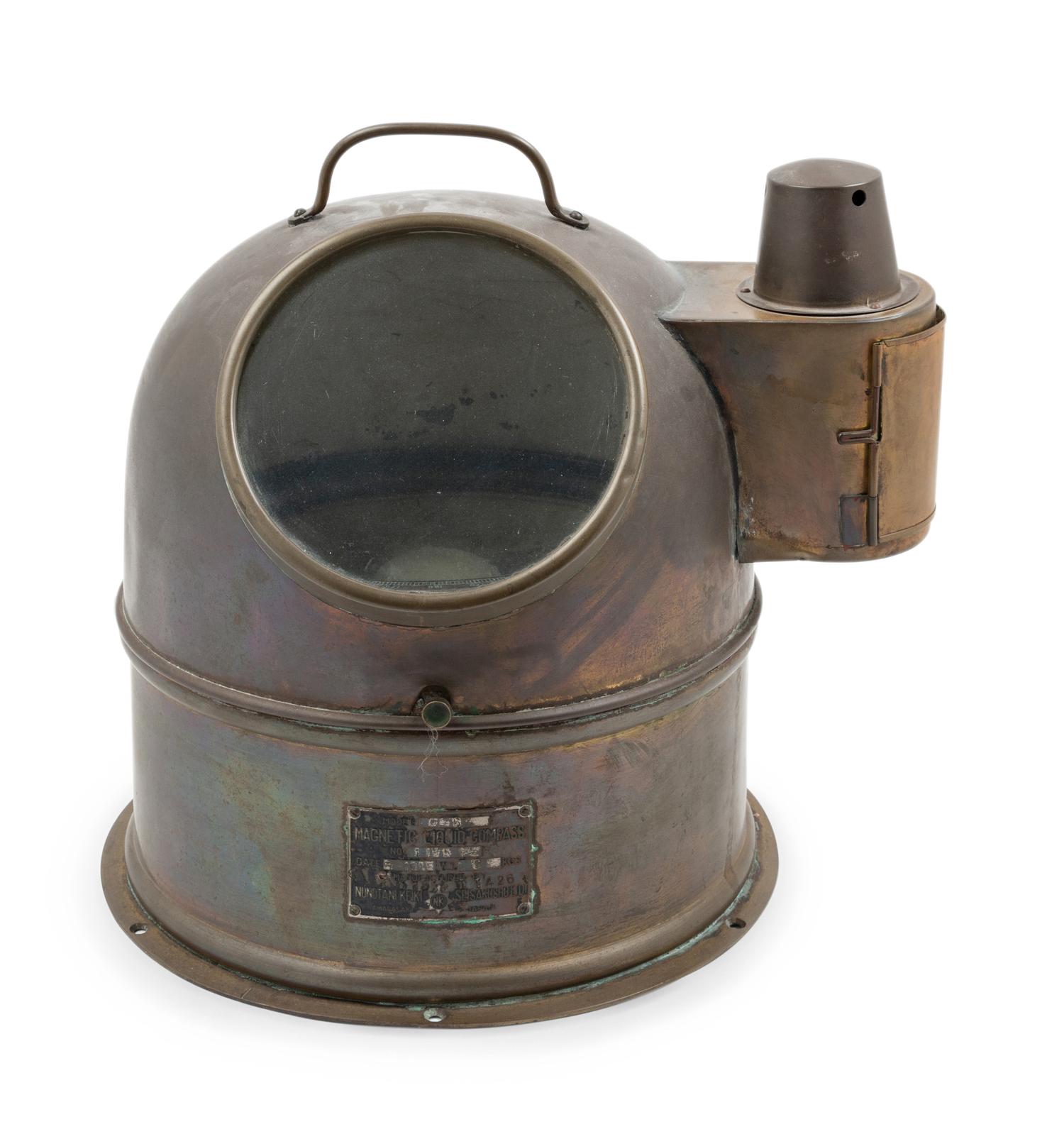 A Brass Cased Ships Binnacle
