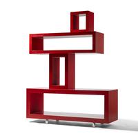 Red Shelving Unit