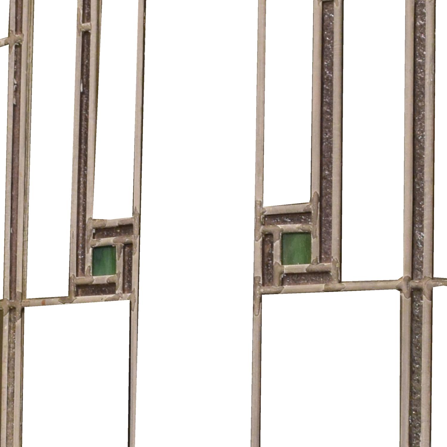 A Set of Bay Windows from the Babson House by Sullivan and Elmslie 136" W x 22" D x 50.5" H — United States, Circa 1904