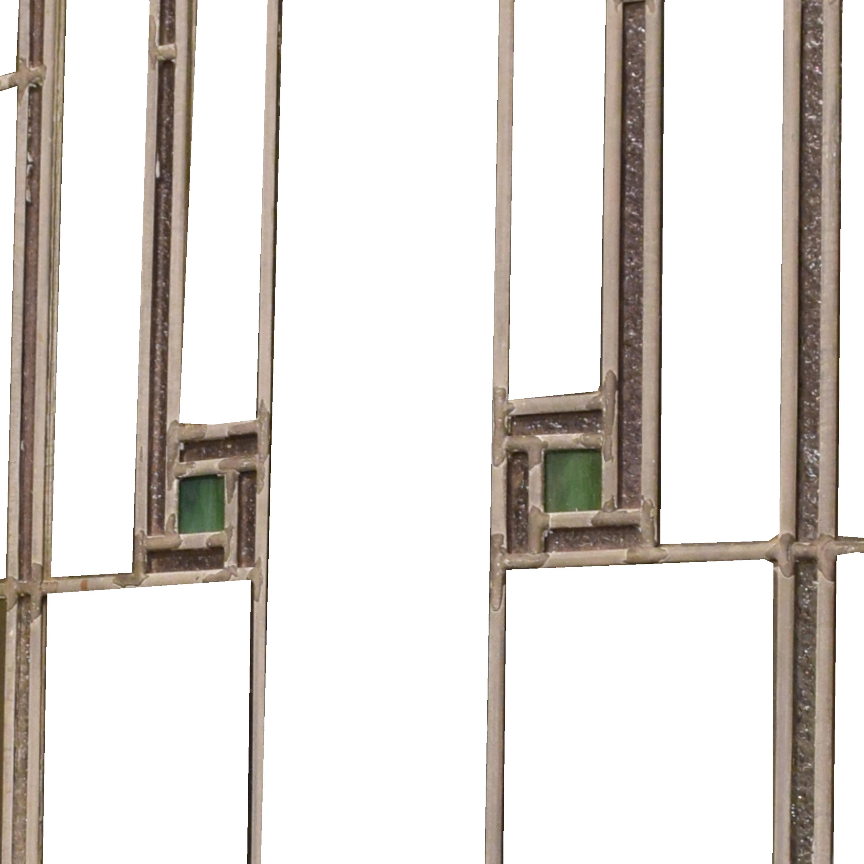 A Set of Bay Windows from the Babson House by Sullivan and Elmslie 136" W x 22" D x 50.5" H — United States, Circa 1904