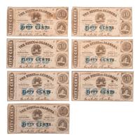 [CIVIL WAR] -- [CURRENCY]. A group of 21 Confederate notes, comprising: