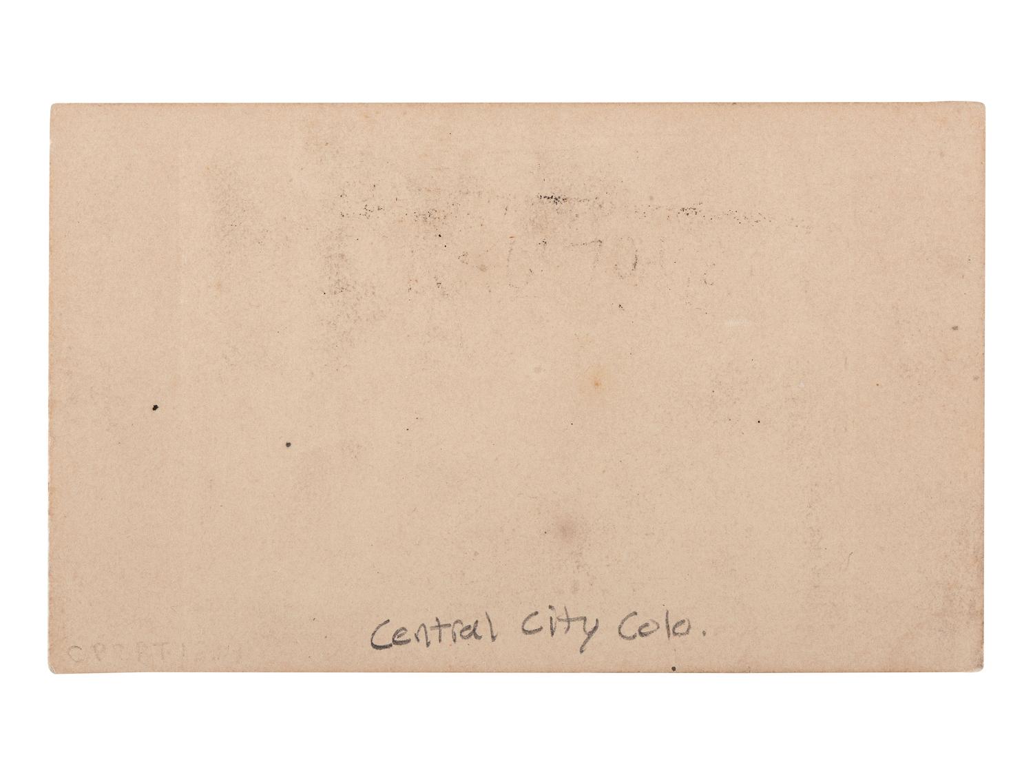 [COLORADO]. A group of 3 early photographs of Black Hawk and Central City, Colorado, by Chamberlain, Weitfle, and Wakely, comprising: